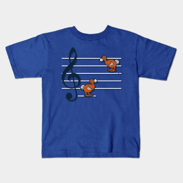 Funny Cute Original Music Inspired Doremi Dodo Birds Clever Gift For Musicians Kids T-Shirt by BoggsNicolas